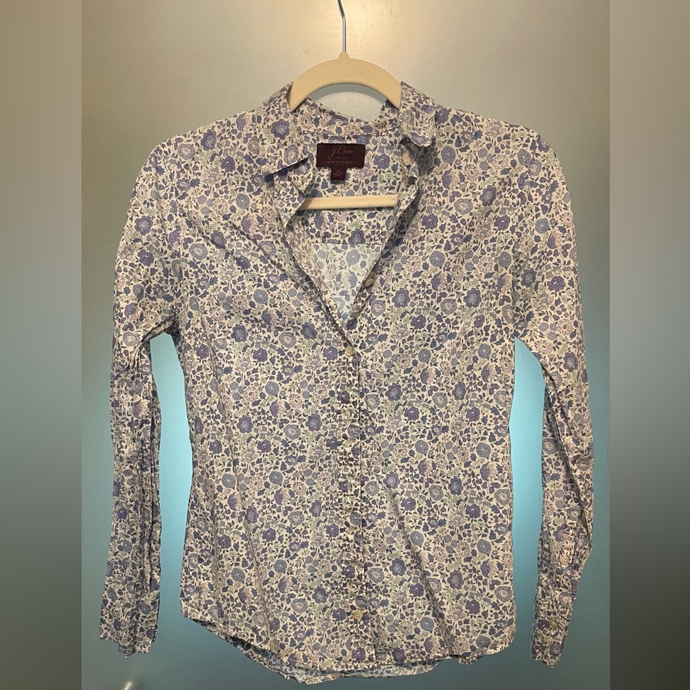 J.Crew long sleeve floral button up